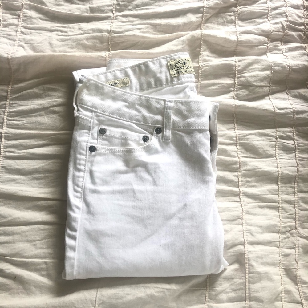Lucky Brand White Skinny Jeans